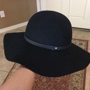 Black Wool Floppy Hat